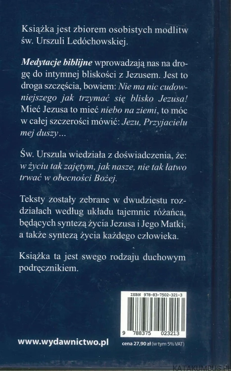 Medytacje biblijne. ŚWIĘTA URSZULA LEDÓCHOWSKA