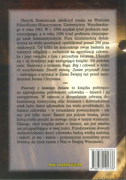 Powroty z tamtego świata. HENRYK DOMINICZAK