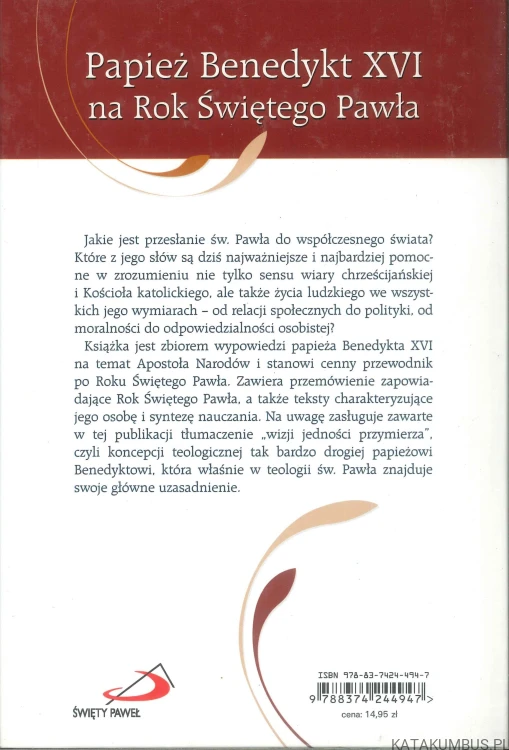 Paweł apostoł narodów. BENEDYKT XVI