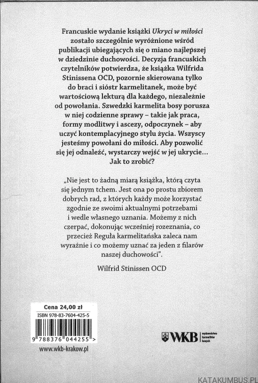 Ukryci w miłości. Podręcznik życia karmelitańskiego. WILFRID STINISSEN OCD