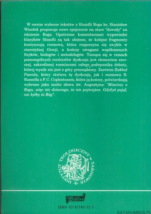 Pytając o Boga. STANISŁAW WSZOŁEK