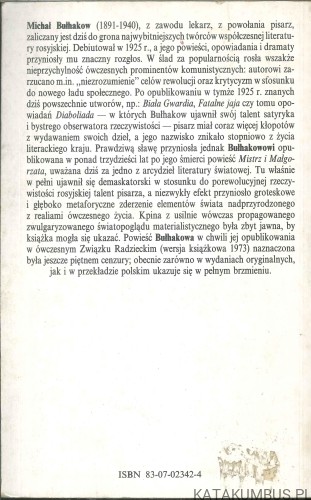 Mistrz i Małgorzata. MICHAŁ BUŁHAKOW