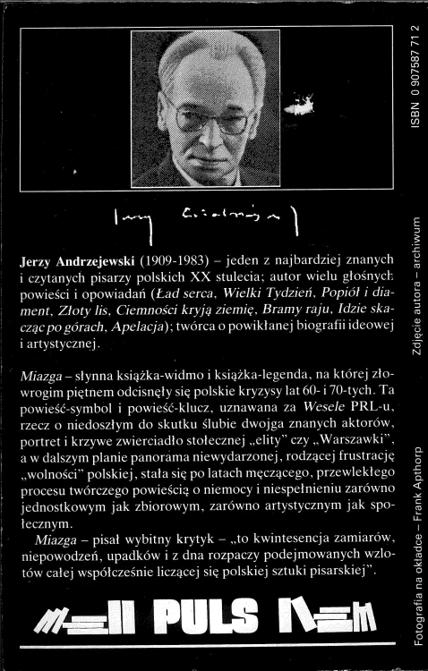 Miazga. JERZY ANDRZEJEWSKI