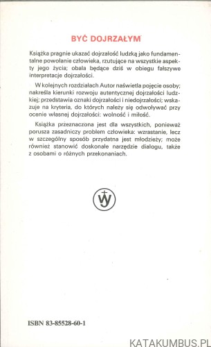 Być dojrzałym. NICOLA DE MARTINI