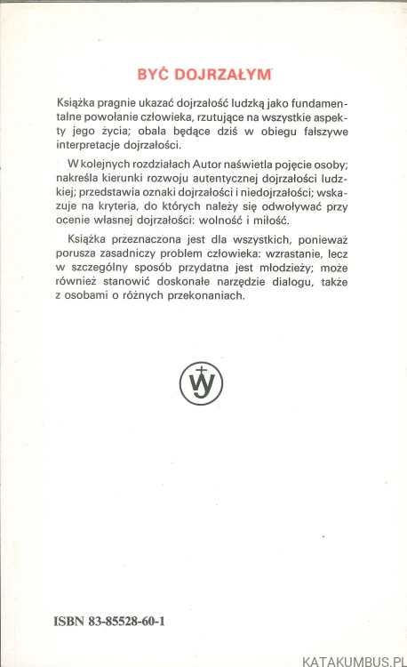 Być dojrzałym. NICOLA DE MARTINI