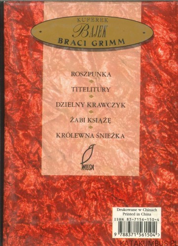 Titelitury. Kuferek bajek Braci Grimm. BRACIA GRIMM