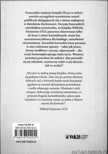 Ukryci w miłości. Podręcznik życia karmelitańskiego. WILFRID STINISSEN OCD