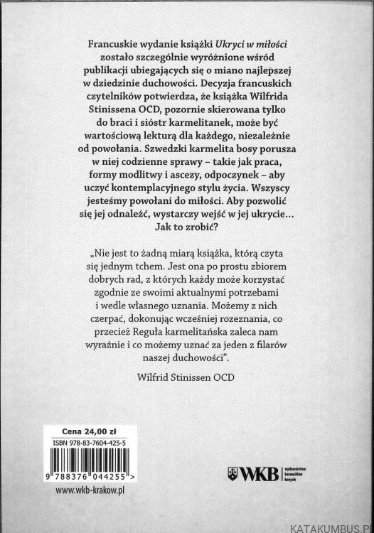 Ukryci w miłości. Podręcznik życia karmelitańskiego. WILFRID STINISSEN OCD