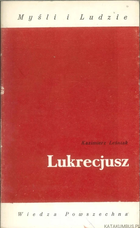Lukrecjusz. KAZIMIERZ LEŚNIAK