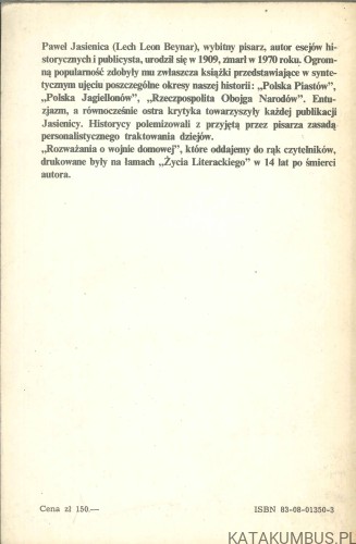 Rozważania o wojnie domowej. PAWEŁ JASIENICA