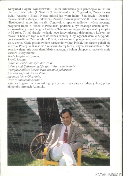 Zawsze możesz powrócić czyli dziennik pesymisty z odrobiną nadziei. KRZYSZTOF LOGAN TOMASZEWSKI