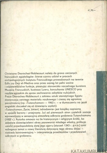 Tutanchamon. Życie, śmierć, odrodzenie. CHRISTIANE DESROCHES-NOBLECOURT