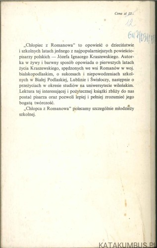 Chłopiec z Romanowa. MONIKA WARNEŃSKA