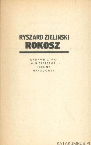 Rokosz. RYSZARD ZIELIŃSKI