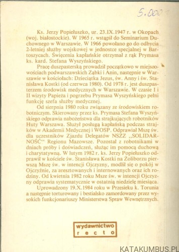 Zapiski 1980-84. KS. JERZY POPIEŁUSZKO