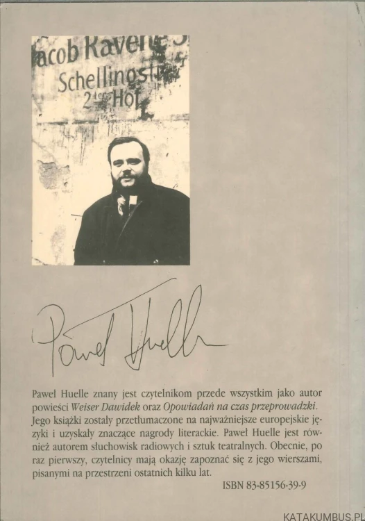 Wiersze. PAWEŁ HUELLE