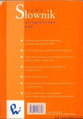 Nowy słownik ortograficzny PWN. PRACA ZBIOROWA