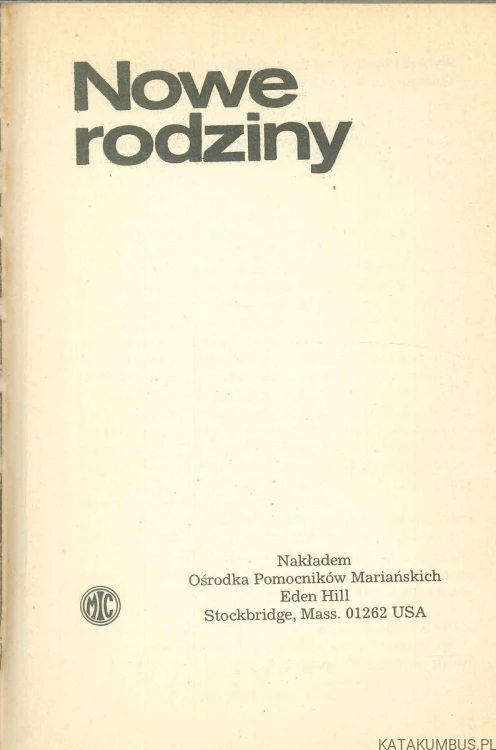 Nowe rodziny. PRACA ZBIOROWA