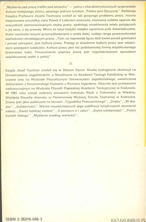 Polska jest Ojczyzną. JÓZEF TISCHNER