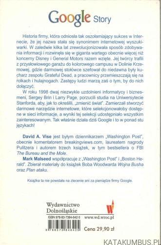 Google Story. DAVID A. VISE, MARK MALSEED
