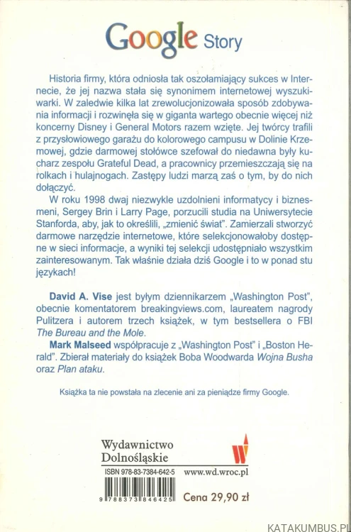 Google Story. DAVID A. VISE, MARK MALSEED