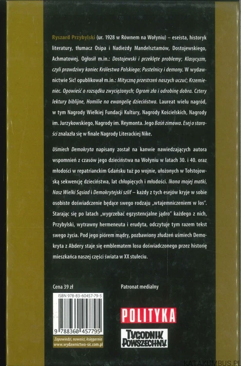 Uśmiech Demokryta. RYSZARD PRZYBYLSKI