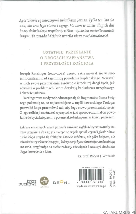 Słudzy radości. Medytacje o kapłaństwie. JOSEPH RATZINGER