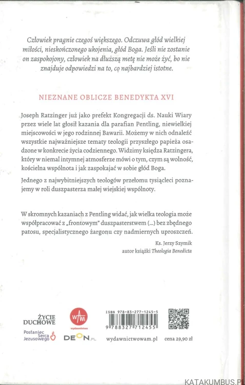 Głód Boga. Kazania z Pentling. JOSEPH RATZINGER