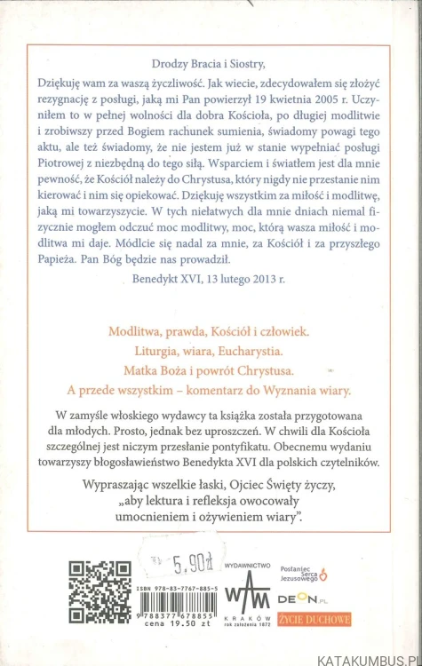 Dlaczego wierzę? Przesłanie pontyfikatu 2005-2013. BENEDYKT XVI