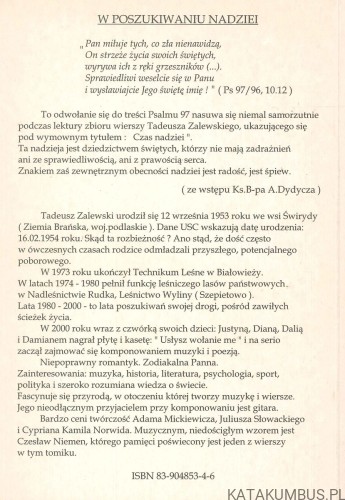 Czas nadziei. TADEUSZ ZALEWSKI