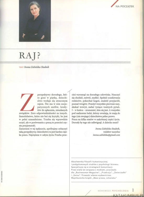Newsweek psychologia 3/2019 - dzieciństwo bez lęku i presji. PRACA ZBIOROWA