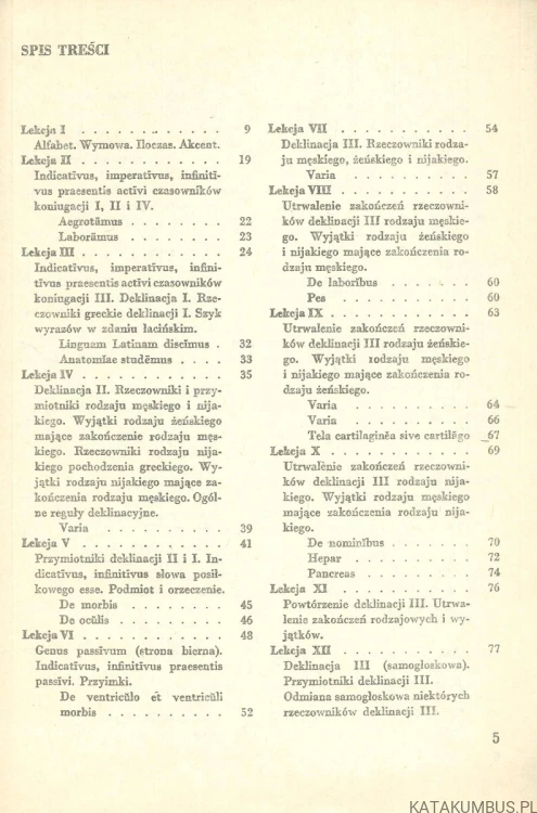 Lingua Latina ad usum medicinae studentium. PRACA ZBIOROWA