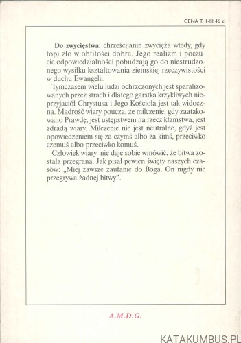 Bitwa o prawdę. Tom III. Do zwycięstwa. JAN MARIA JACKOWSKI