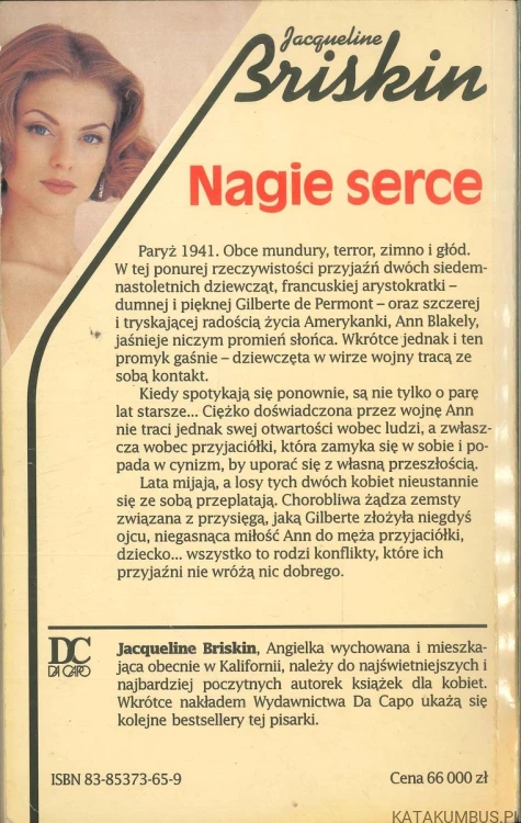 Nagie serce. JACQUELINE BRISKIN