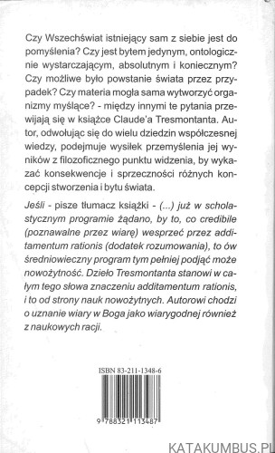Problem istnienia Boga. CLAUDE TRESMONTANT