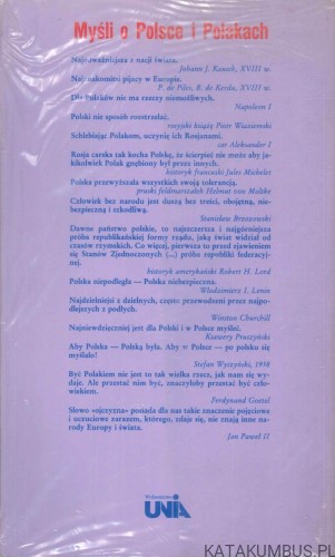 Myśli o Polsce i Polakach. JERZY ROBERT NOWAK