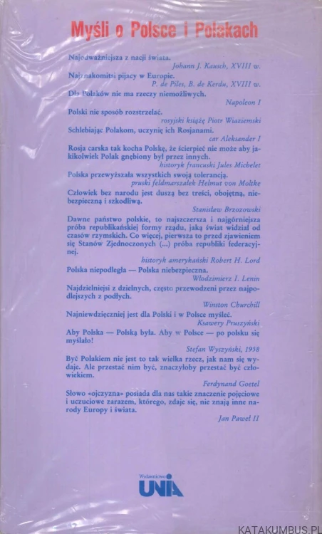 Myśli o Polsce i Polakach. JERZY ROBERT NOWAK