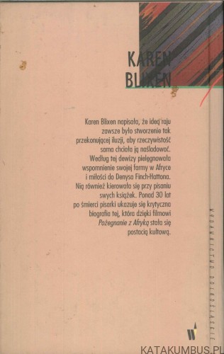 Karen Blixen. DETLEF BRENNECKE