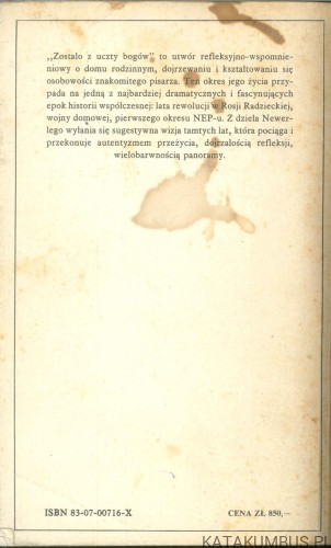 Zostało z uczty bogów. IGOR NEWERLY