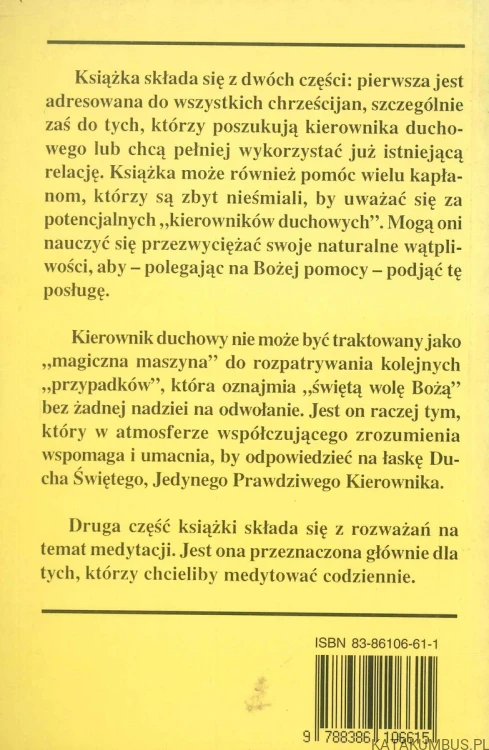 Kierownictwo duchowe i medytacja. THOMAS MERTON