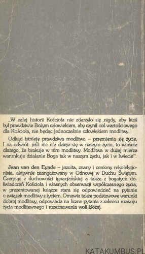 Żyć modlitwą. JEAN VAN DEN EYNDE