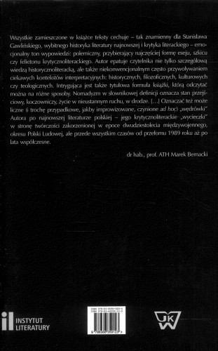 Nomadyzm po polsku. Szkice o literaturze współczesnej. STANISŁAW GAWLIŃSKI