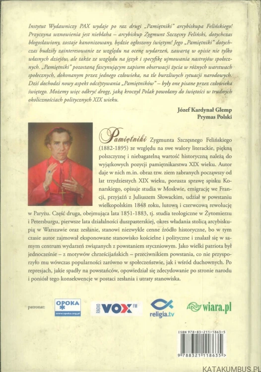 Pamiętniki. ZYGMUNT SZCZĘSNY FELIŃSKI