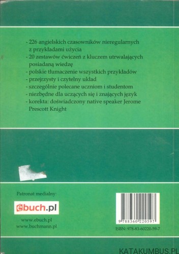 Czasowniki nieregularne. Język angielski + ćwiczenia. PRACA ZBIOROWA