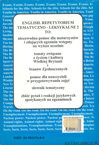 English. Repetytorium tematyczno-leksykalne 2. MAŁGORZATA CIEŚLAK