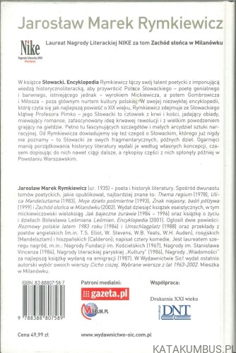 Słowacki. Encyklopedia. JAROSŁAW MAREK RYMKIEWICZ