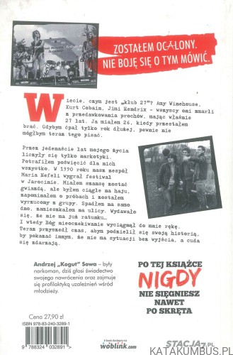 Ocalony. Ćpunk w Kościele (WPIS AUTORA). ANDRZEJ SOWA