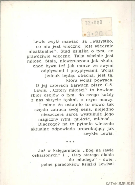 Cztery miłości. CLIVE STAPLES LEWIS