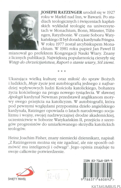 Moje życie. JOSEPH RATZINGER
