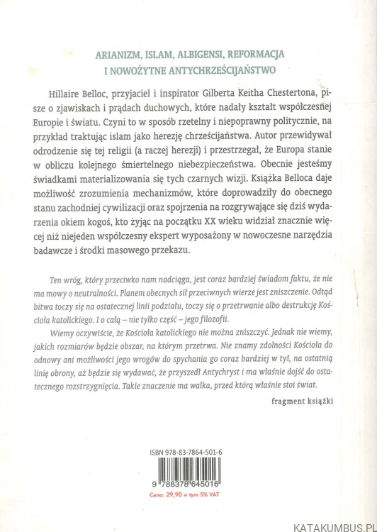 Wielkie herezje. HILAIRE BELLOC